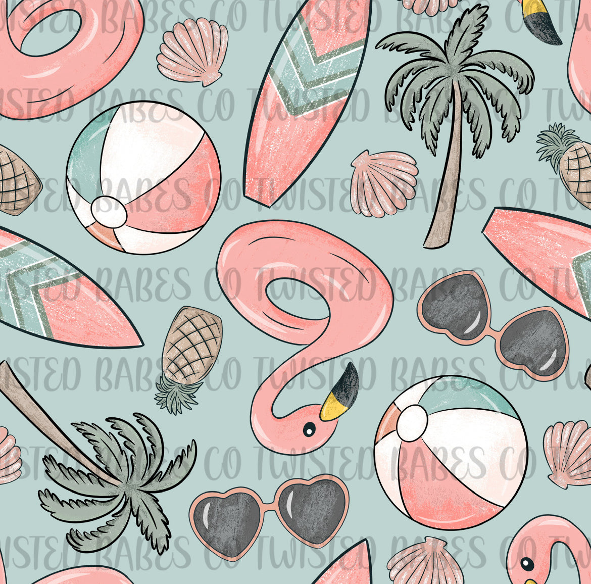 Pink flamingos