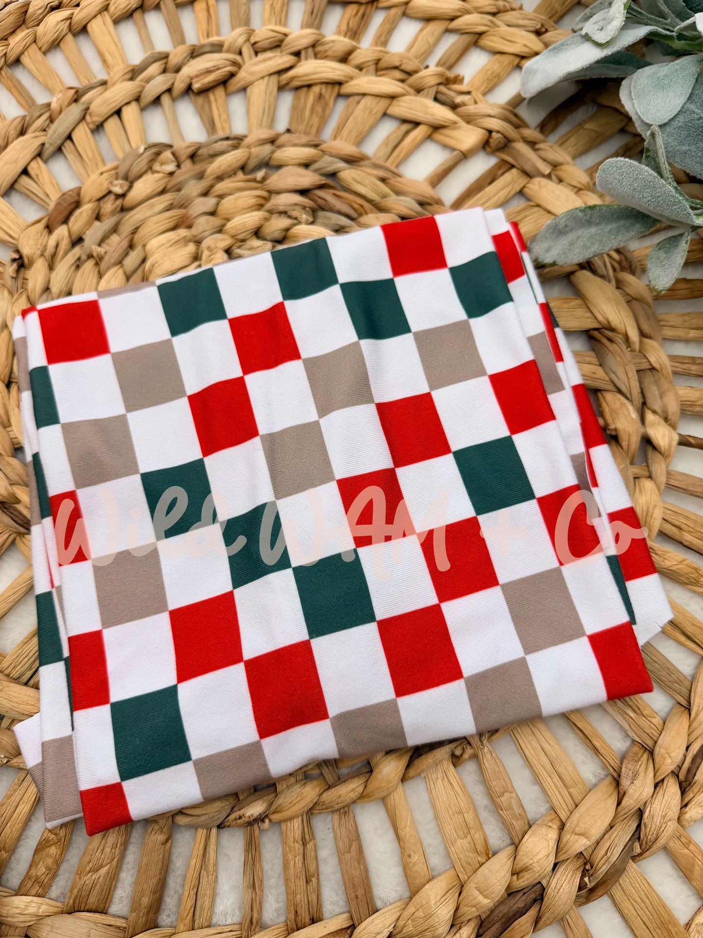 Christmas checkered
