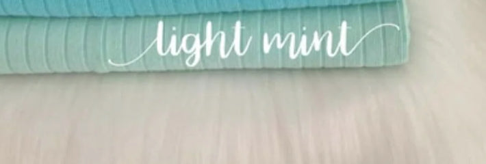Light Mint wide rib