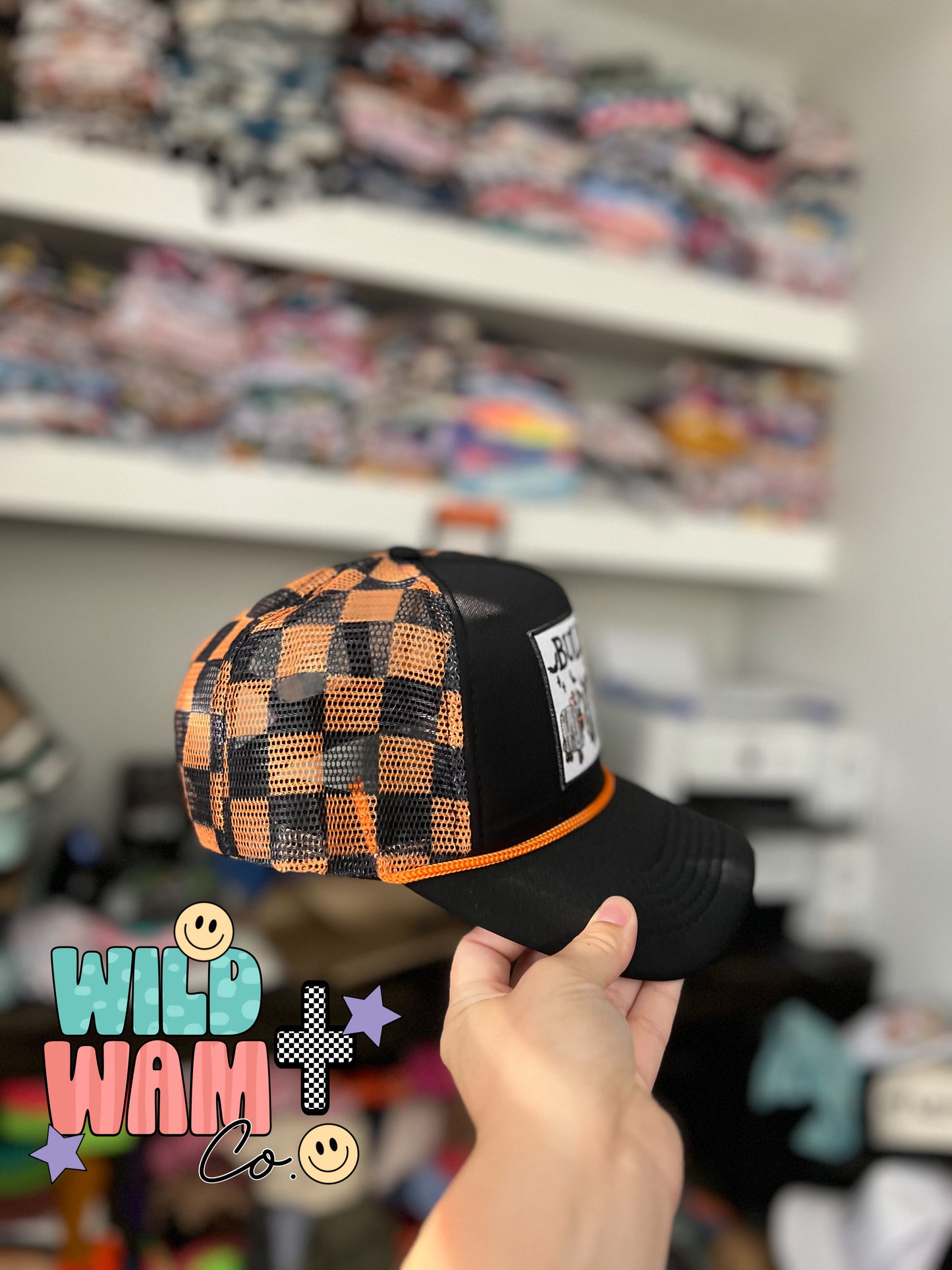 Bullsheet checkered hat ADULTS