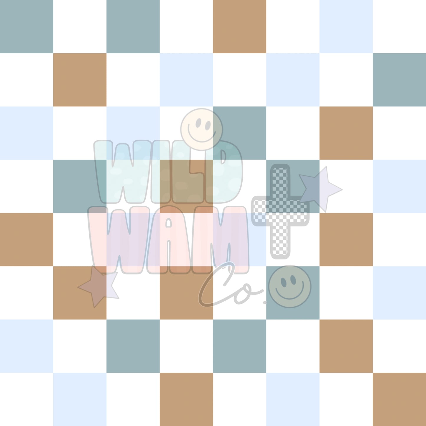 Blue & Brown Checks