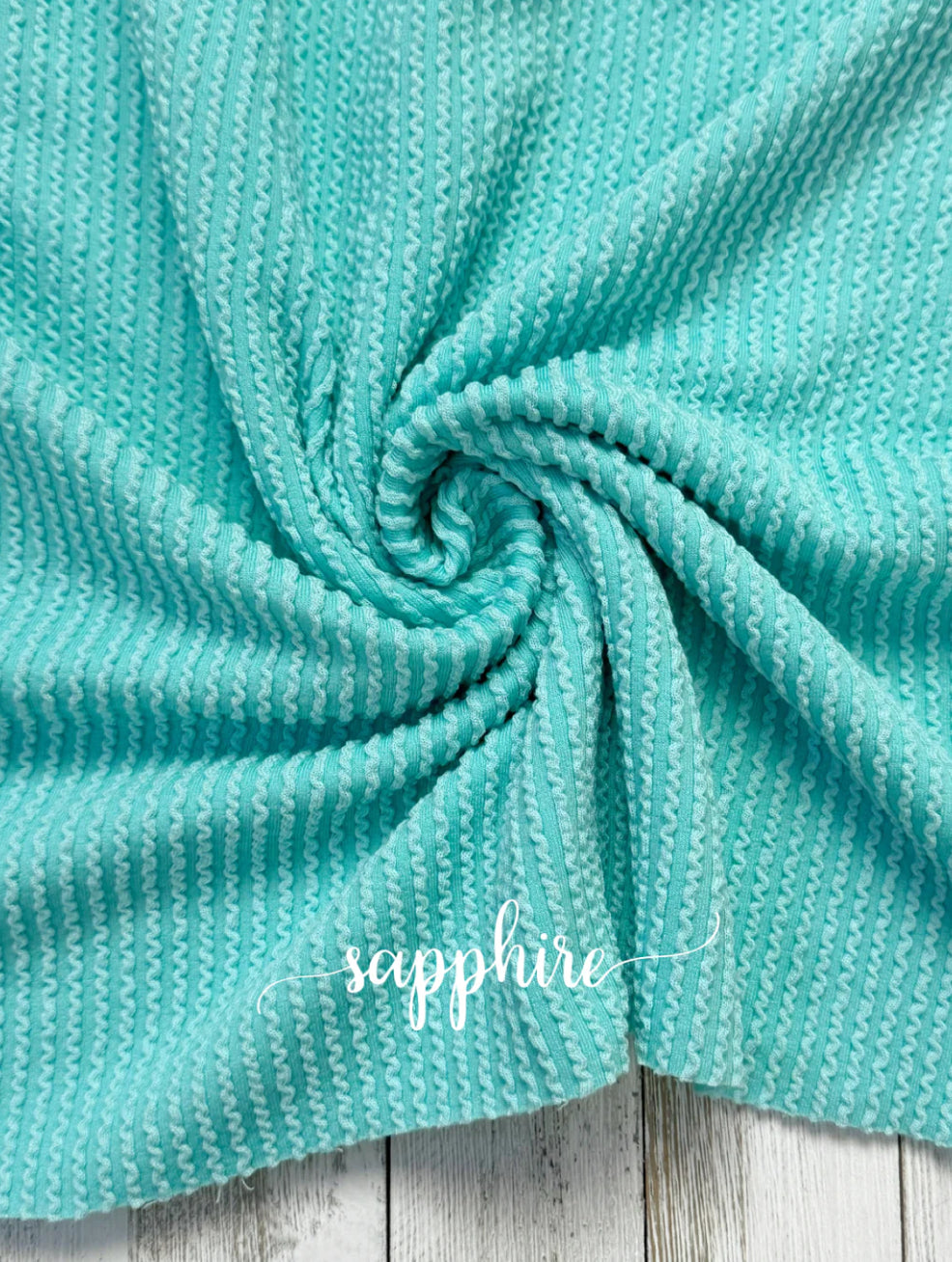 Sapphire waved rib