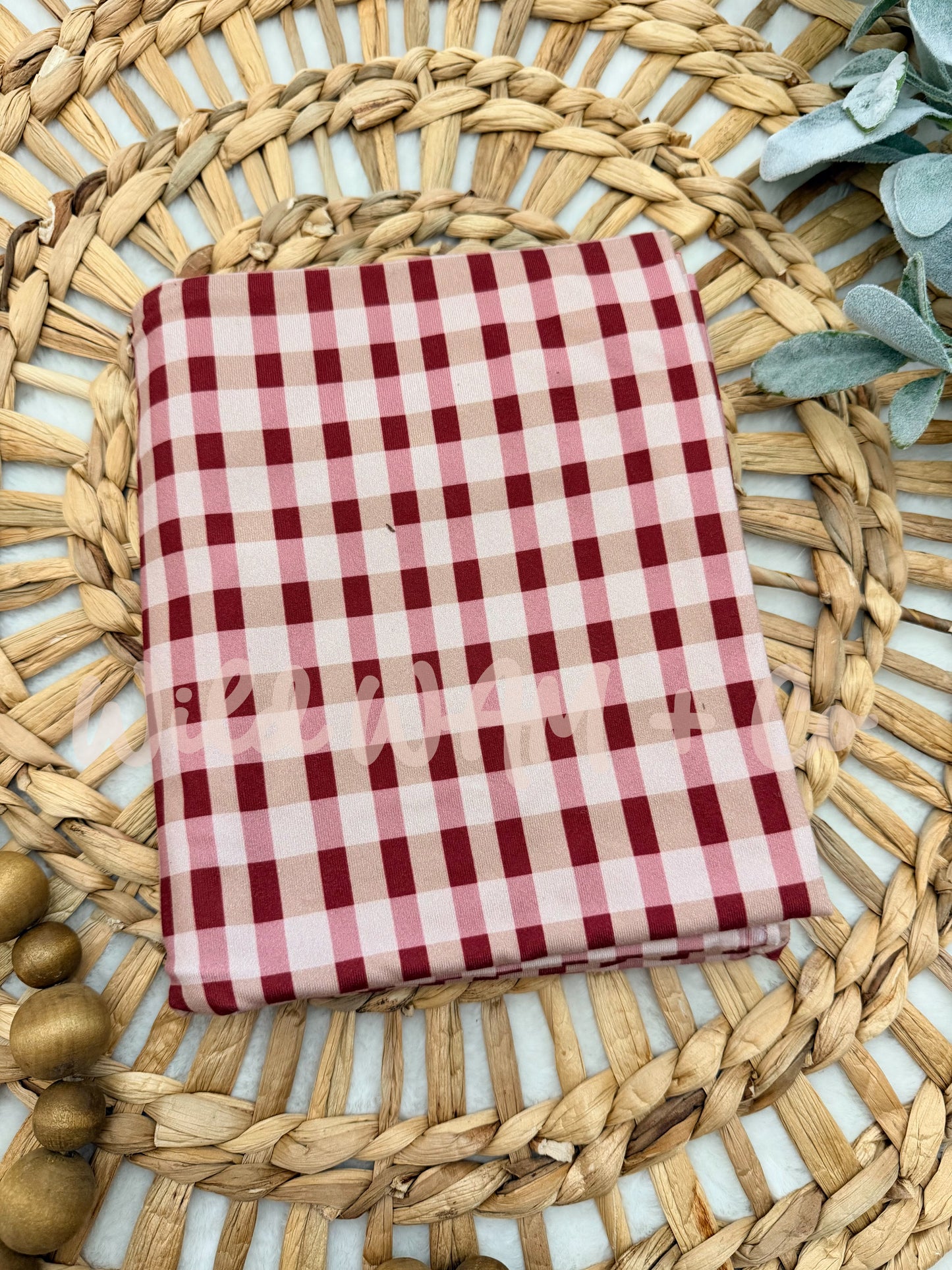 Red & Cream gingham