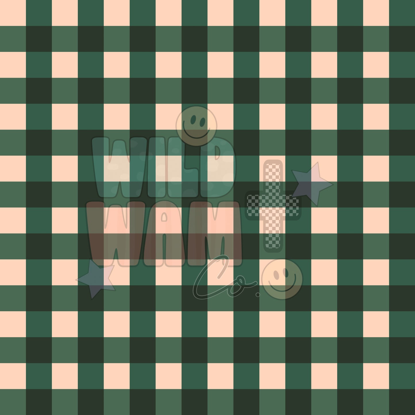 Green & White Gingham