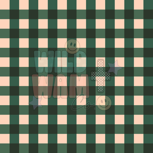 Green & White Gingham