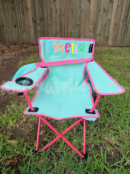 Personalized folding chair