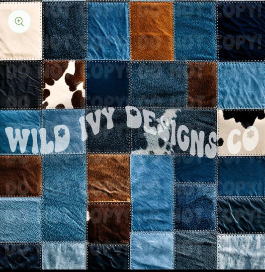Denim patchwork