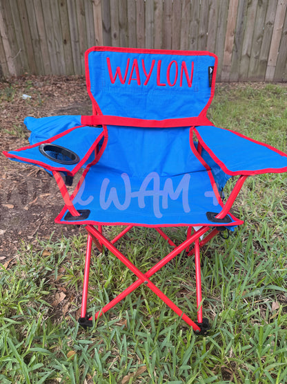 Personalized folding chair
