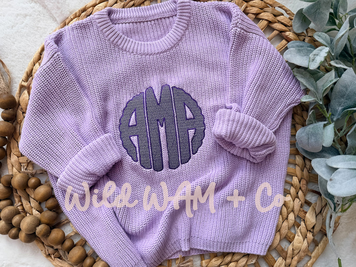 Embroidery name sweaters