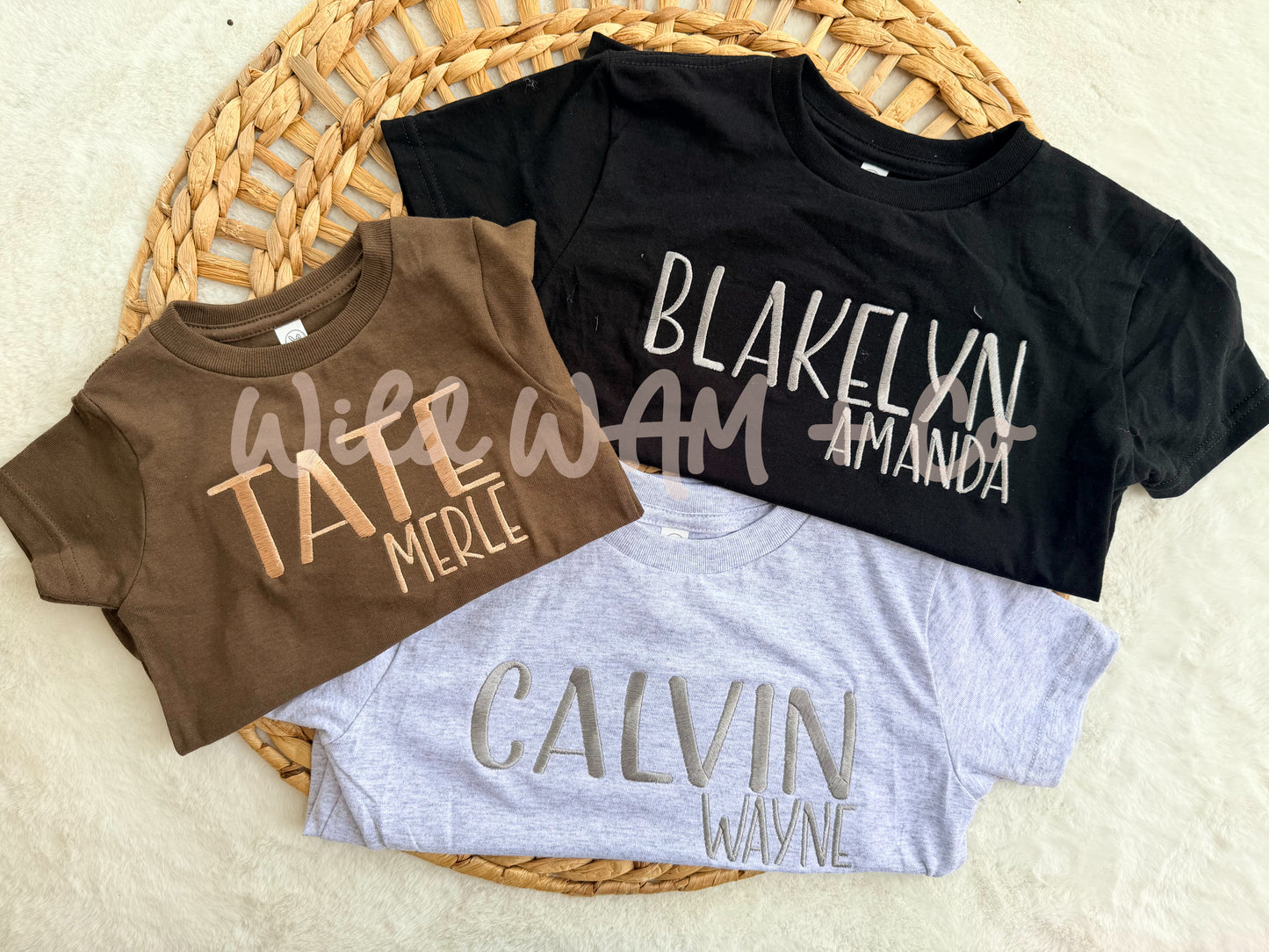 Monochrome name tees
