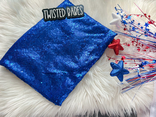 Blue Sequins mesh