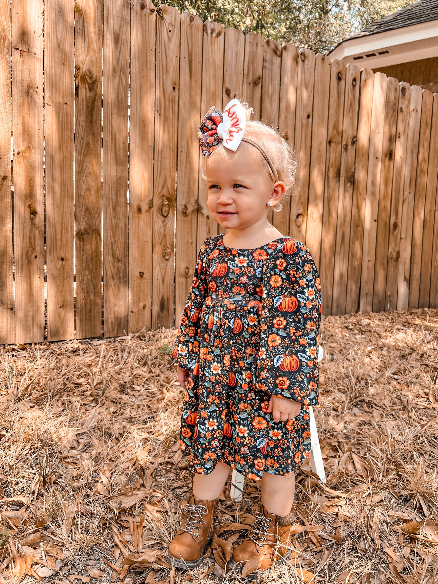 Puff sleeve dress