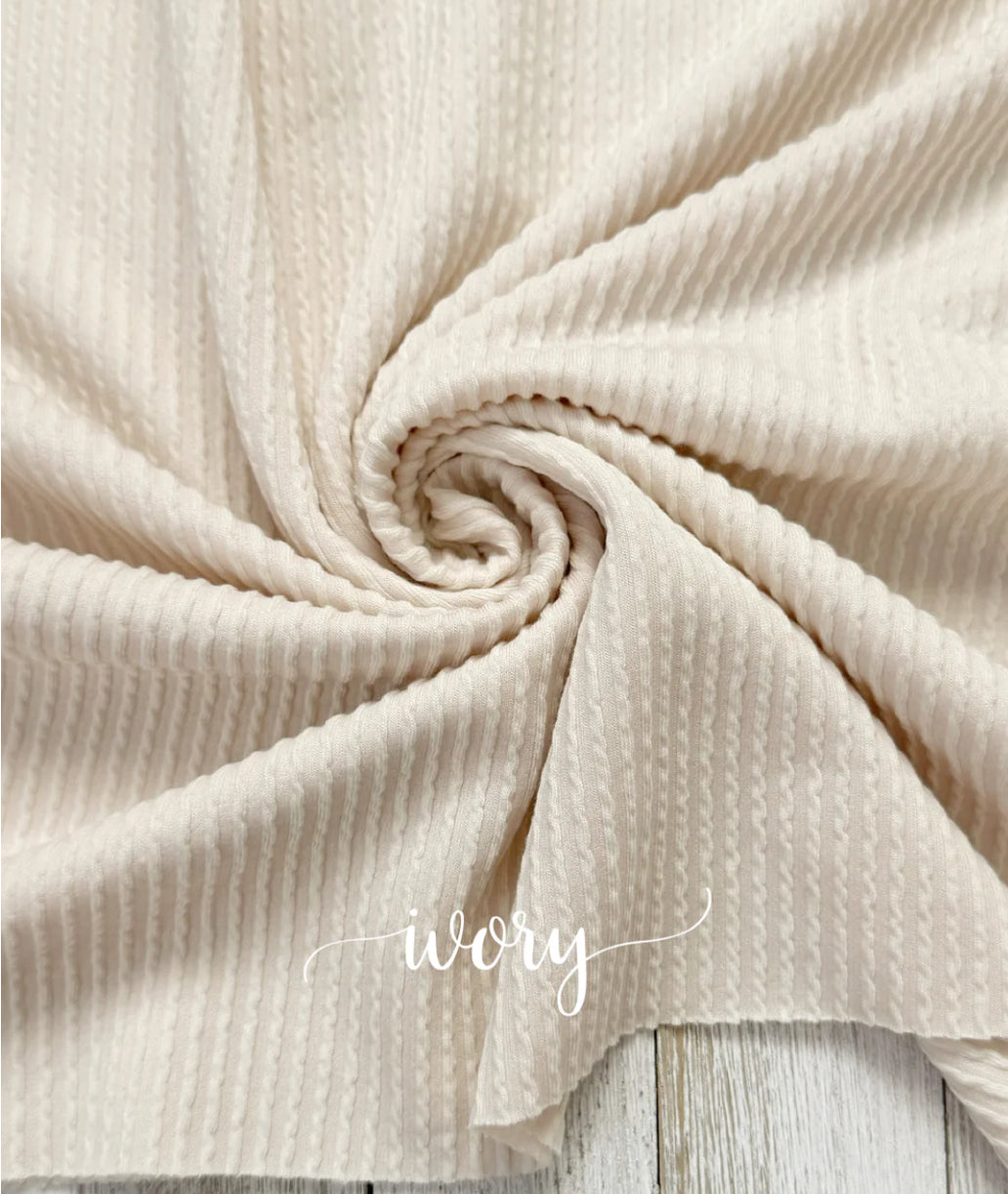 Ivory waved rib