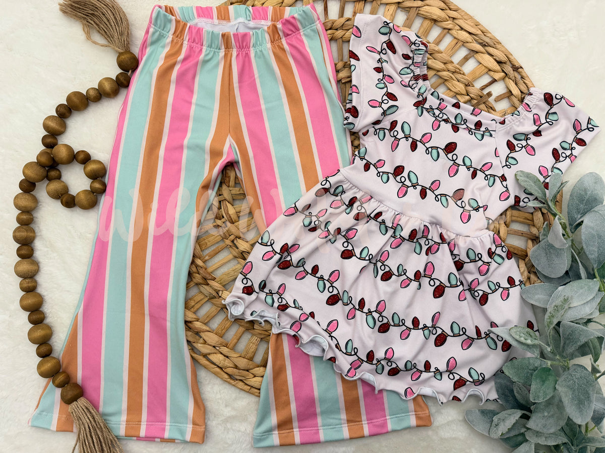 Margo peplum/ flares set 4T
