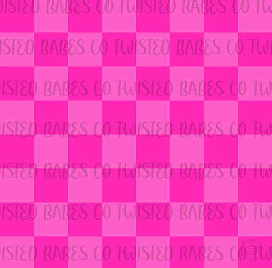 Pink checkered