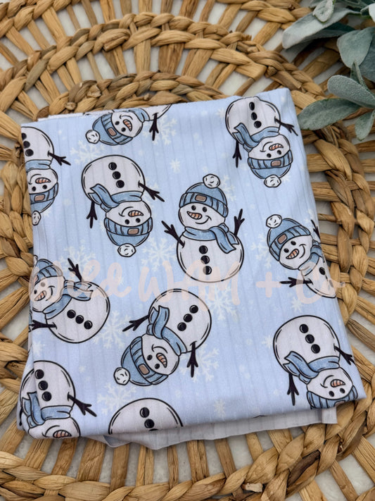 Blue snowman