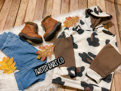 Two tone hoodie