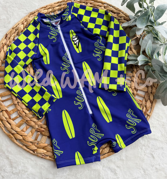 Blue/yellow surf