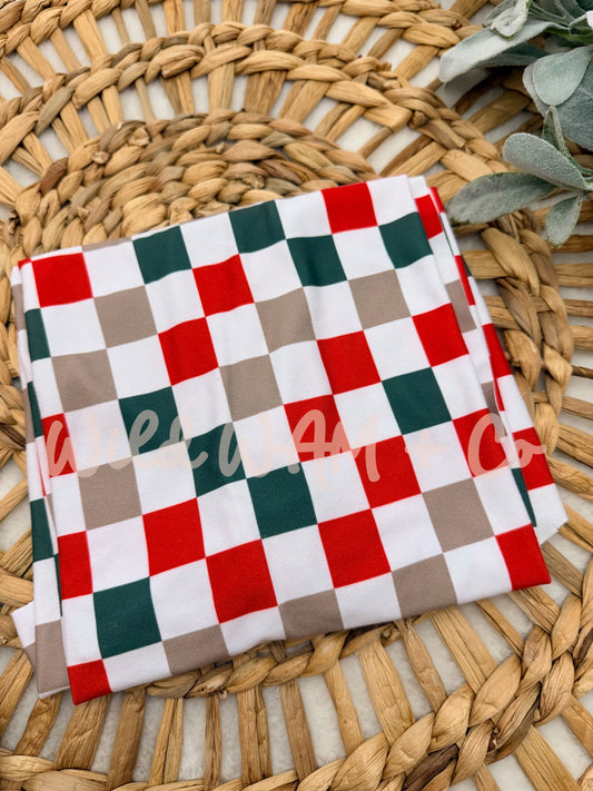 Christmas checkered