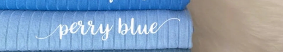 Perry blue wide rib