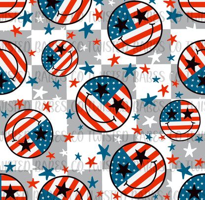 American flag smileys