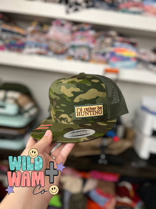 I'd rather be hunting Hat ADULTS