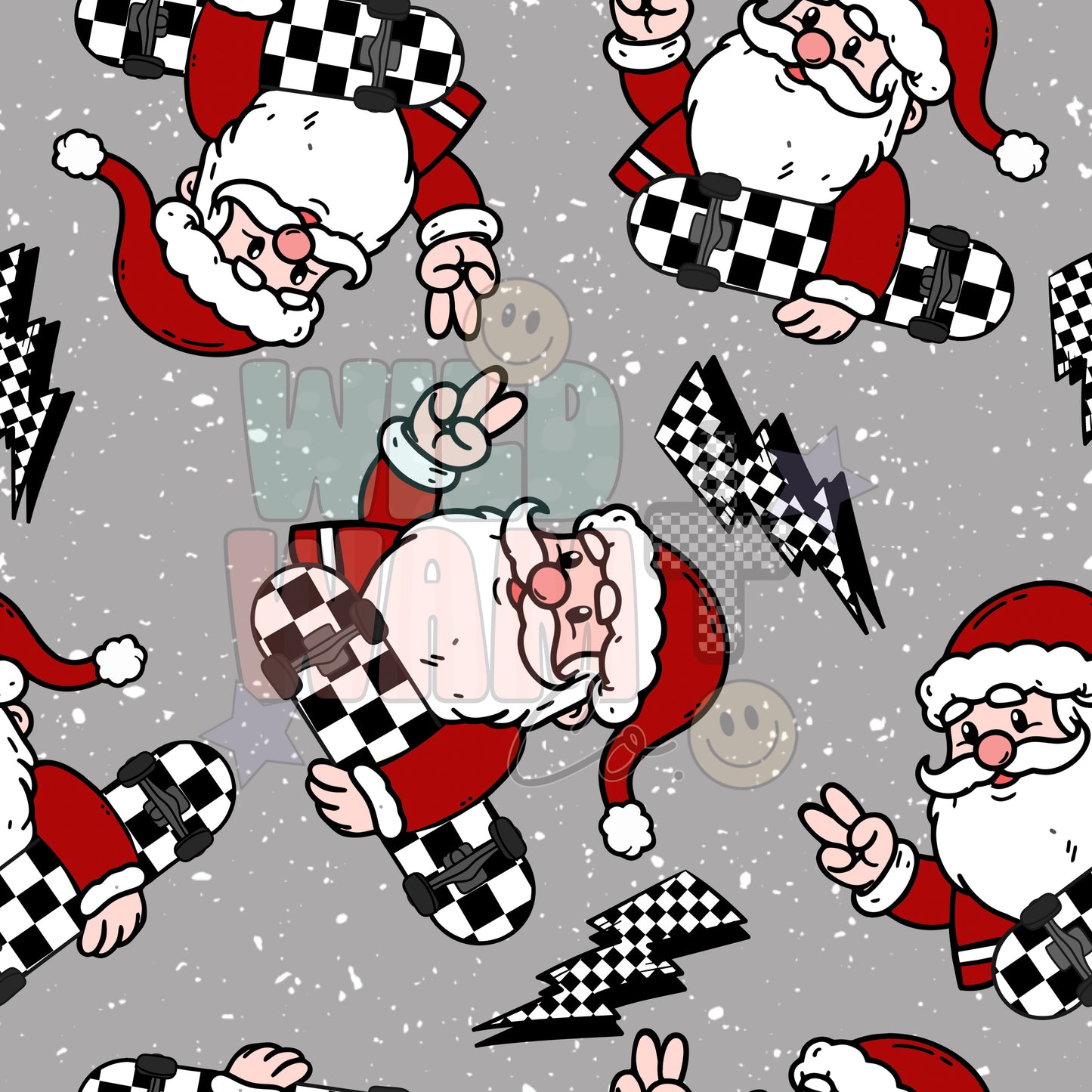 Checkered Santa