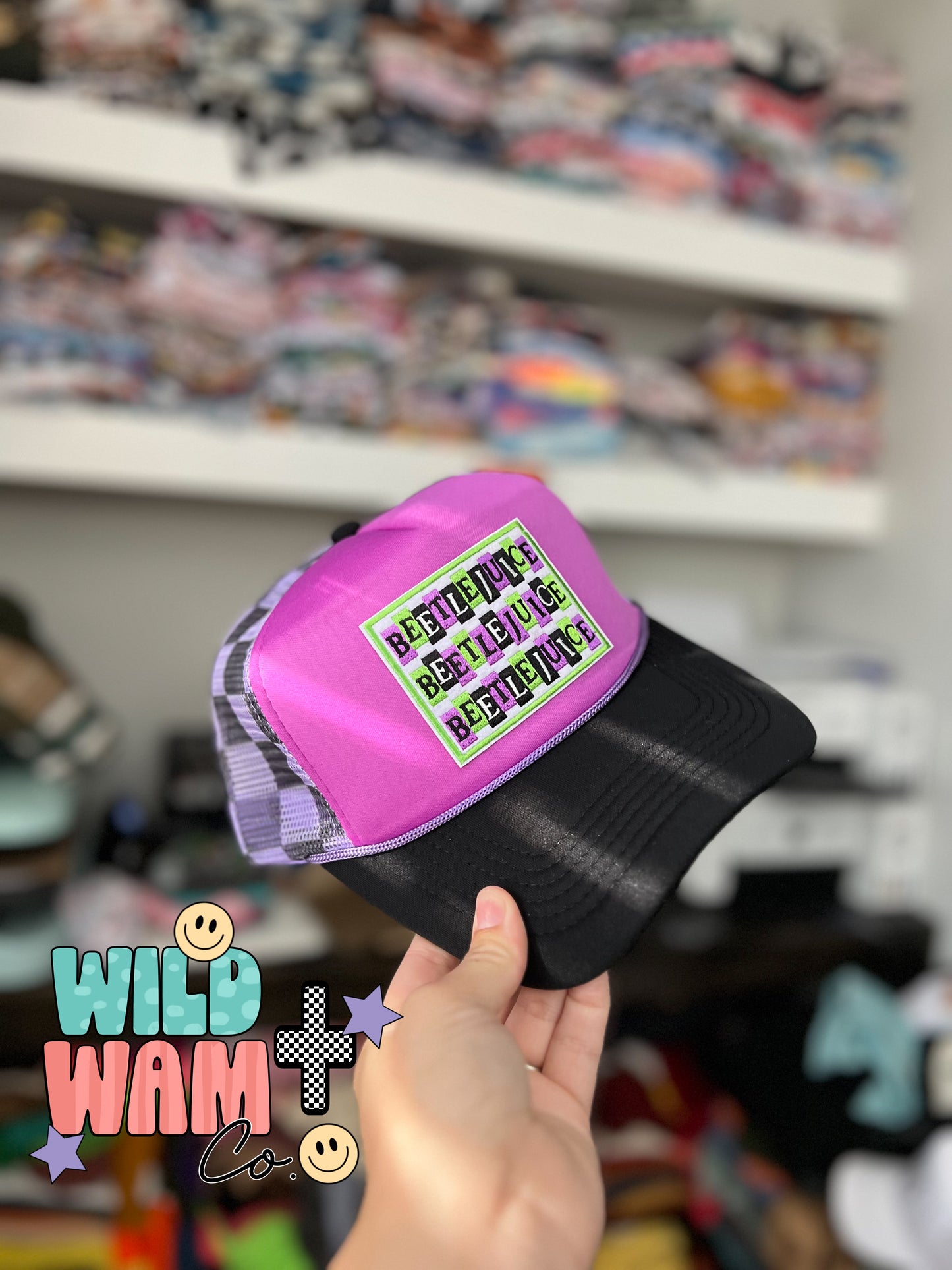 Beetlejuice checkered hat ADULTS