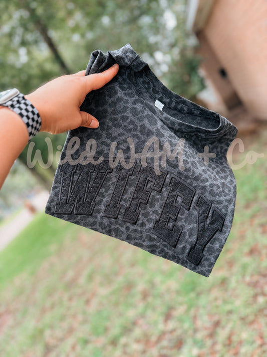 Black glitter WIFEY