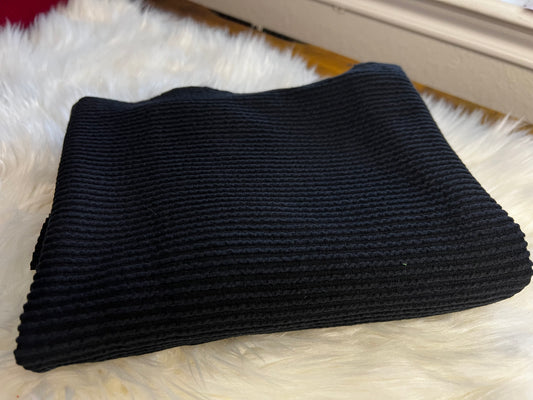 Black waved rib
