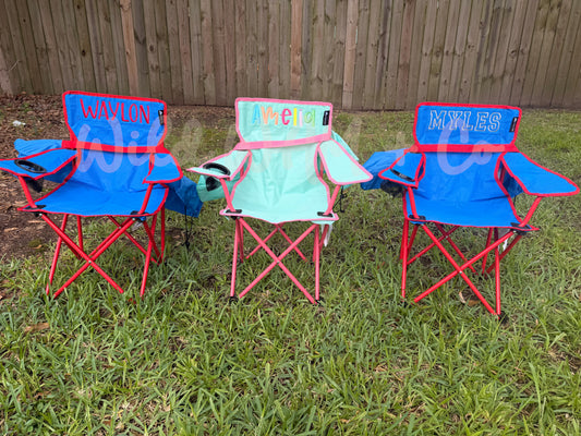 Personalized folding chair