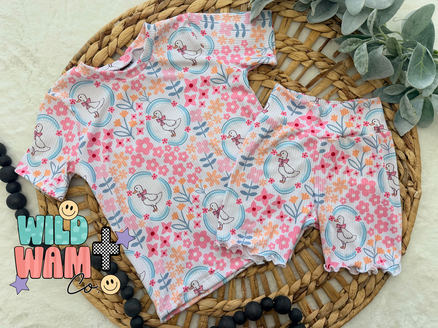Floral goose