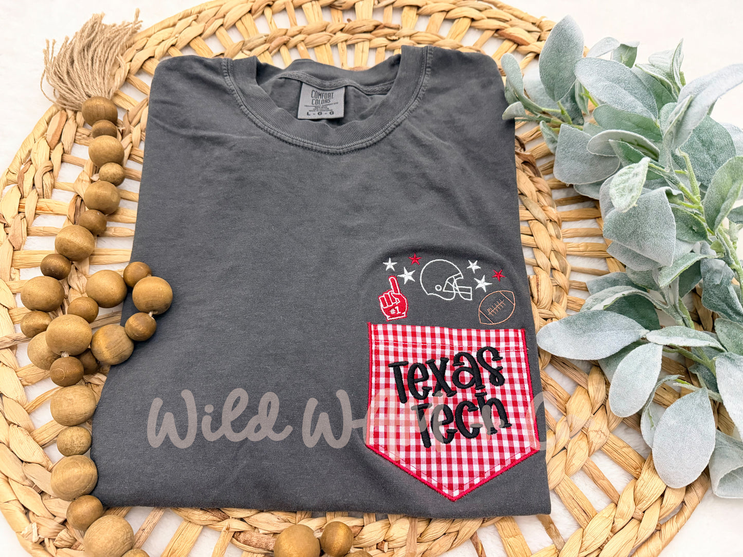 Gingham team pocket