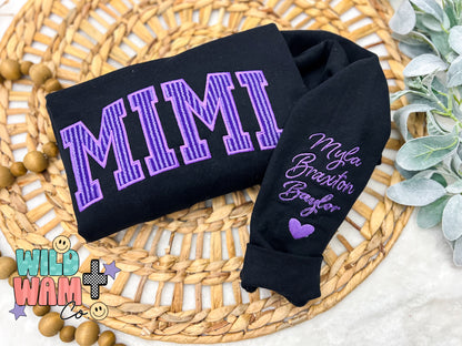 Appliqué crewnecks
