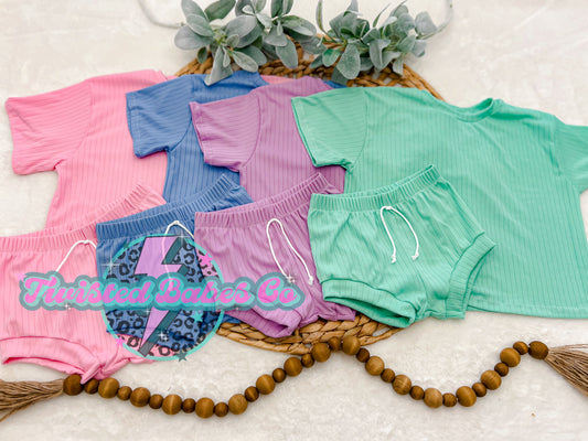 Boxy tee & shorties set