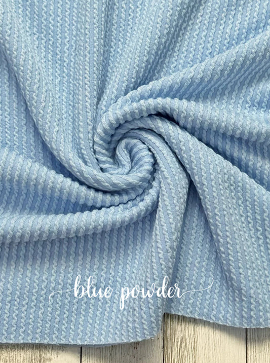 Blue Powder waved rib