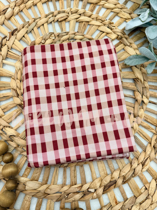 Red & Cream gingham