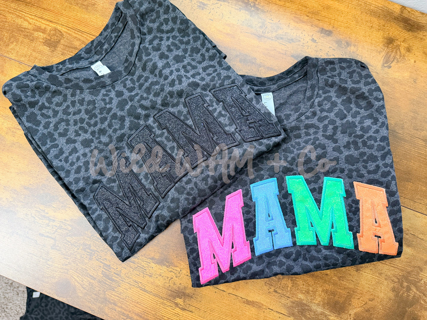 Black glitter MAMA