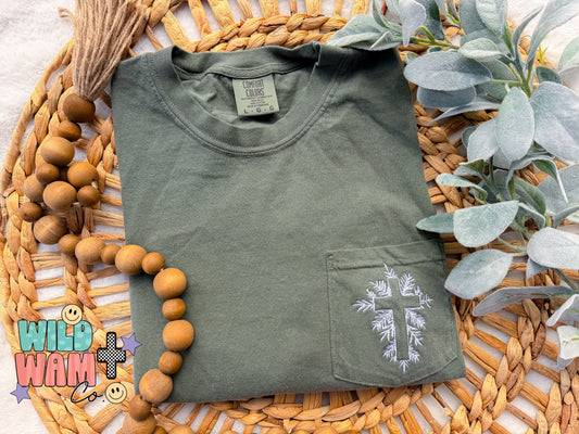 Cross pocket tee L