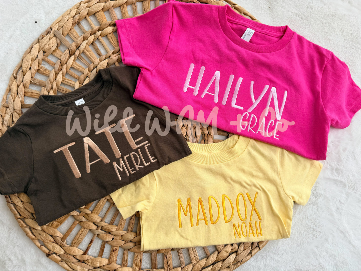 Monochrome name tees