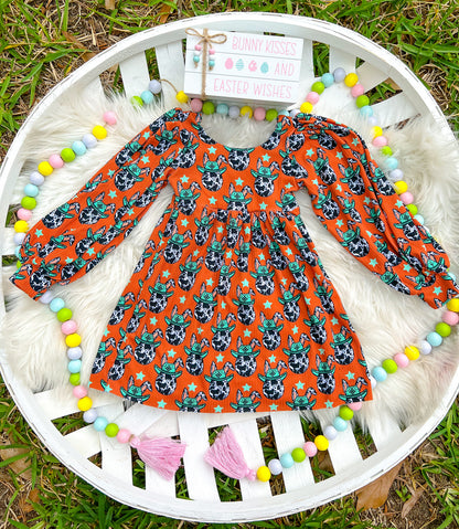Puff sleeve dress