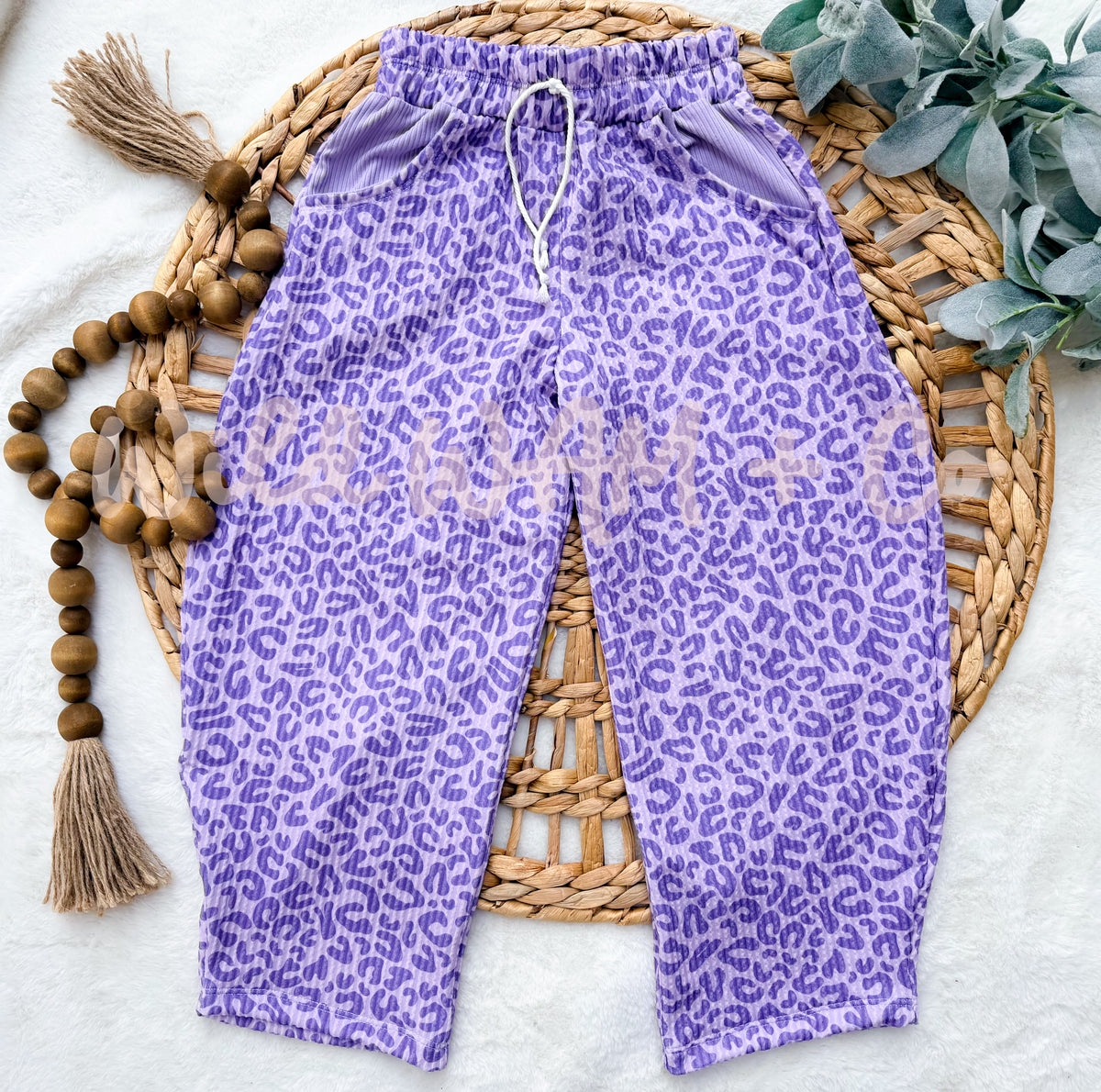 Purple cheetah set