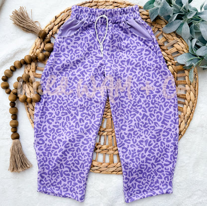 Purple cheetah set