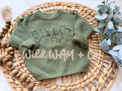 Embroidery name sweaters