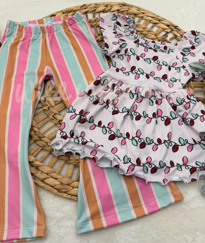 Margo peplum/ flares set 4T