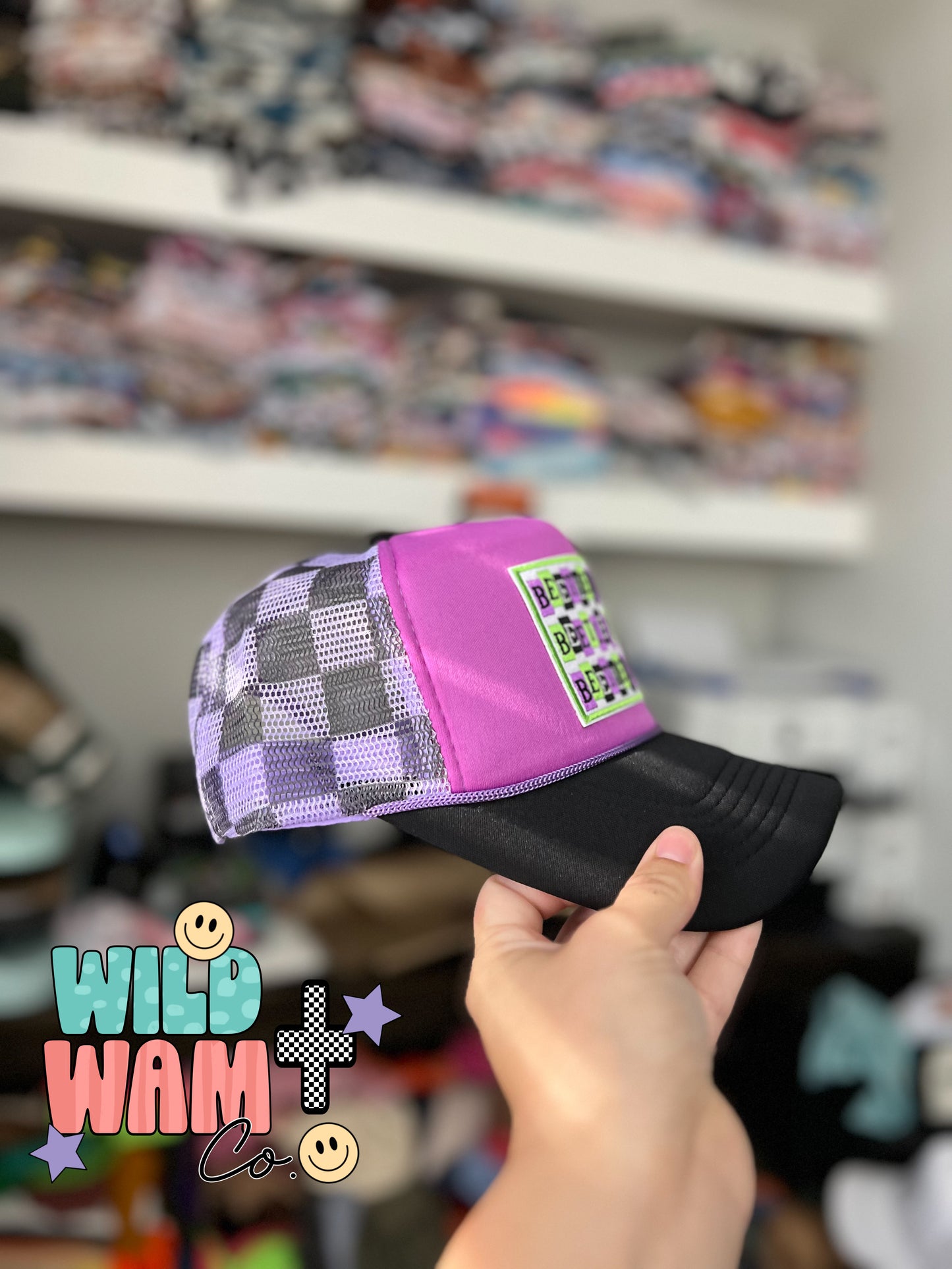 Beetlejuice checkered hat ADULTS