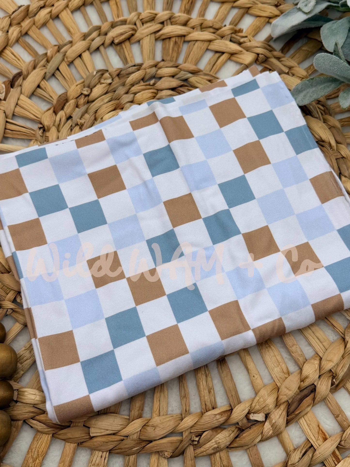 Blue checkered