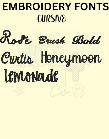 Embroidery name sweaters