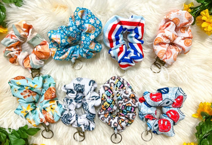 Scrunchie key wristlet