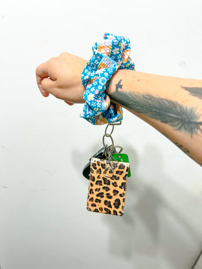Scrunchie key wristlet
